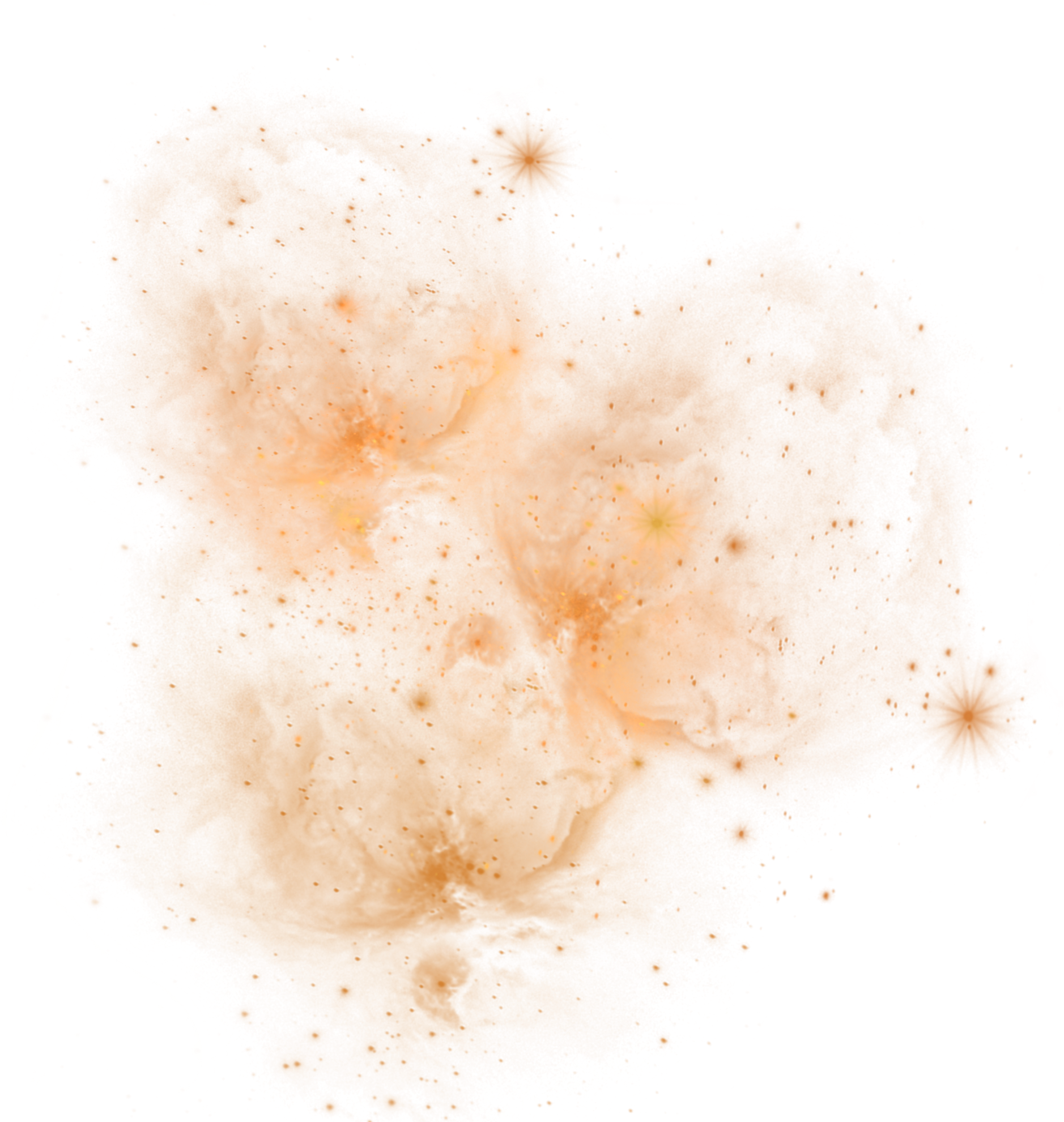 Orange Abstract Galaxy Overlay 